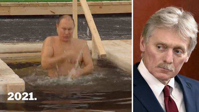 Peskov: 'Putin je danas uronio u hladnu vodu, ali nema snimki ni fotografija. Samo javljamo...'
