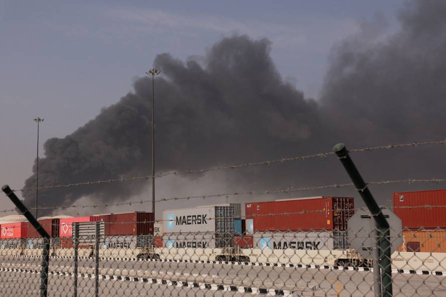 Smoke billows after Iranian attack, following United States and Israel strikes on Iran