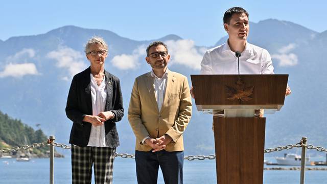 Canada’s Prime Minister Justin Trudeau visits Bowen Island