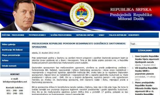 Dodik objavio dokument kojim se zagovara BiH iz tri dijela