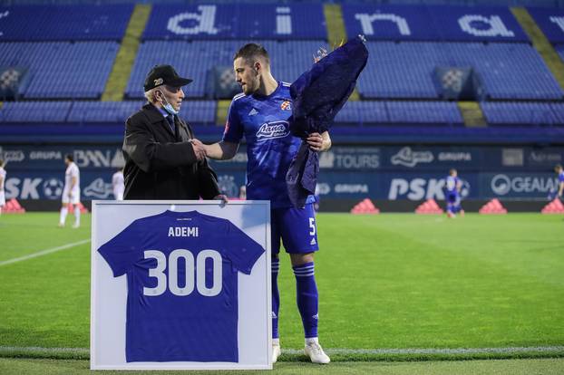 Zagreb: Uoči derbija Ademiju je uručen dres za 300 službenih nastupa za Dinamo