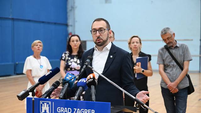 Zagreb: Gradonačelnik Tomašević obilježio početak radova na obnovi Doma sportova