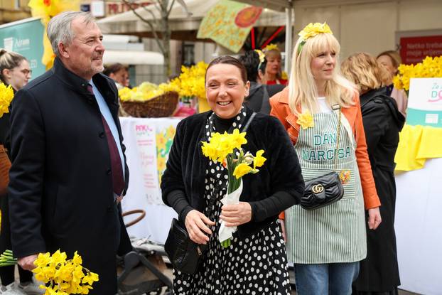 Zagreb: Obilježavanje Međunarodnog dana narcisa na Cvjetnom trgu