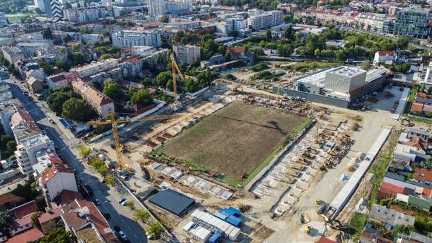 Stadion iz zraka: Pogledajte kako napreduju radovi u Kranjčevićevoj