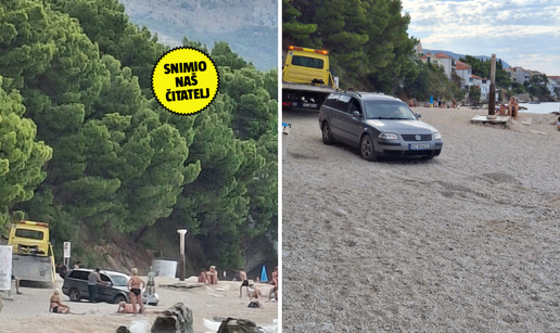 FOTO Rubrika biseri sezone: 'Poljak parkirao auto na plaži pa zapeo u sitnom šljunku'