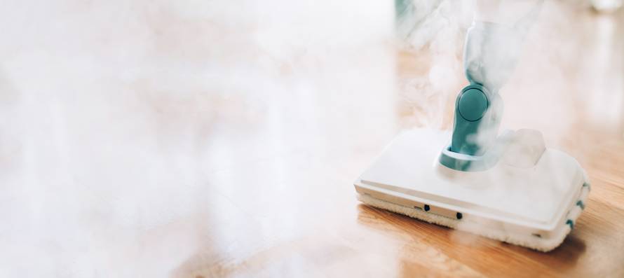 Steam,Cleaner,Mop,Cleaining,Floor.,Banner,With,Copy,Space.,Cleaning