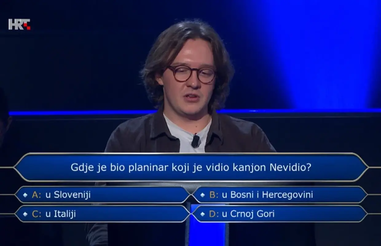 Student u 'Milijunašu' odustao na 13. pitanju: Znate li odgovor?