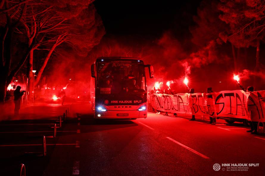 Pogledajte veličanstven doček hajdukovaca u Istri: 'Bolestan čovjek ima samo jednu želju...'