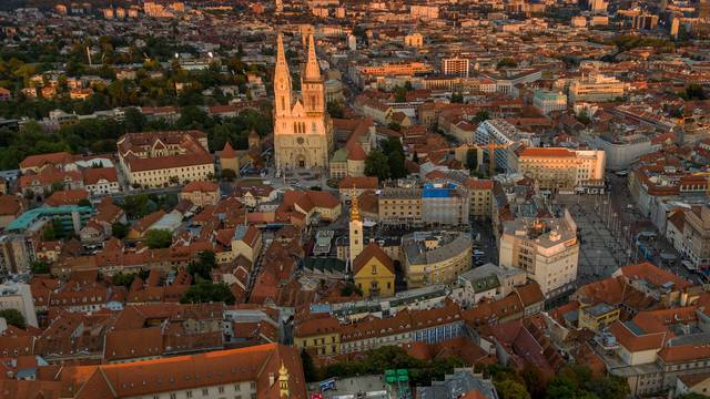 Zagreb: Fotografije iz zraka košarkaskog terena na PRO 3x3 Touru