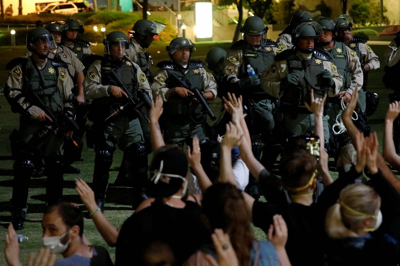 Protest in response to the death of George Floyd, in Los Angeles