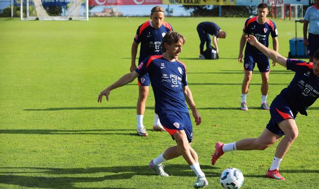 Rijeka: Trening nogometne reprezentacije Hrvatske