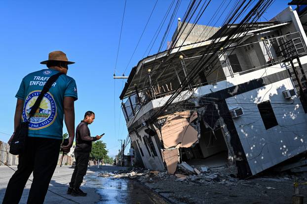 Aftermath of earthquake in southern Philippines
