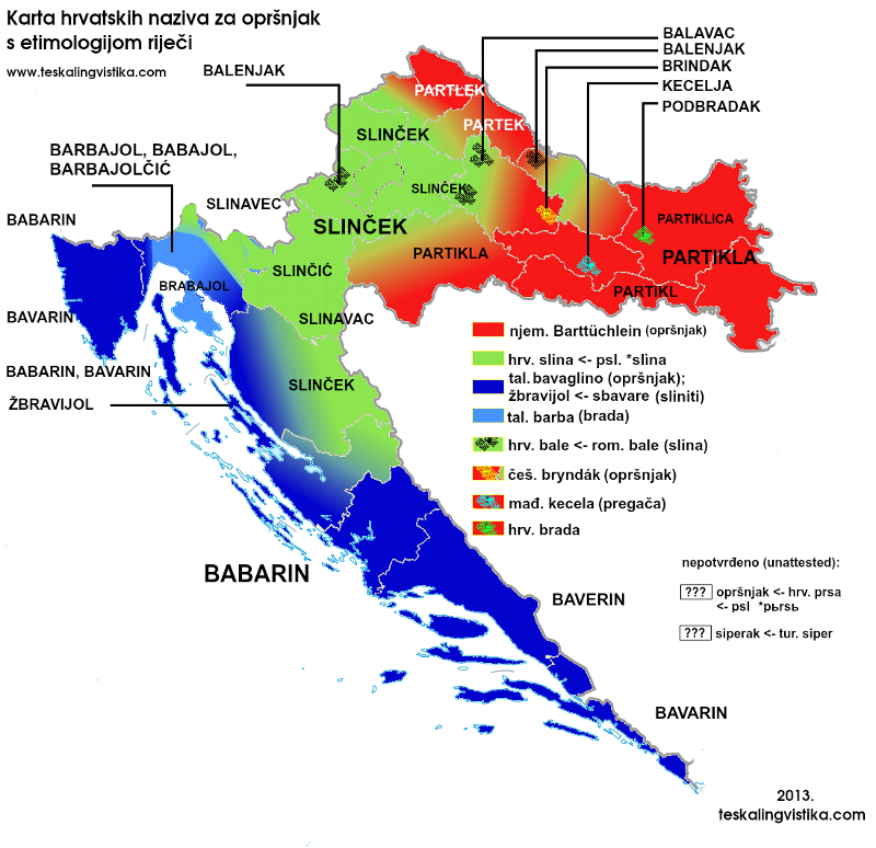 Kako ga vi zovete? Pogledajte kako u svim krajevima Hrvatske kažu za dječji slinček ili bavarin