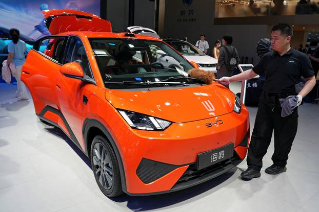 BYD Seagull at the Auto China show in Beijing