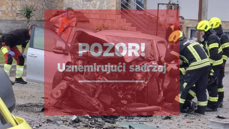 FOTO STRAVE Frontalni sudar kod Požege, zatvorili cestu!
