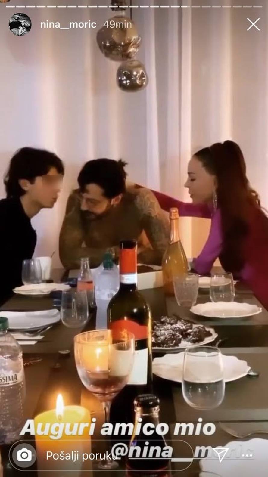 Corona party: Nina Morić ljubi bivšeg muža, dovela mu i sina