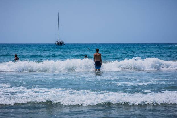 Lumbarda: Pjesčana plaža Pržina na južnoj strani Korčule 