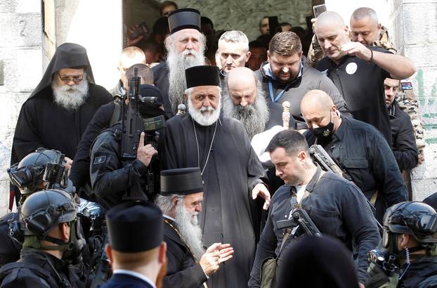 Protest against enthronement of Bishop Joanikije in Cetinje