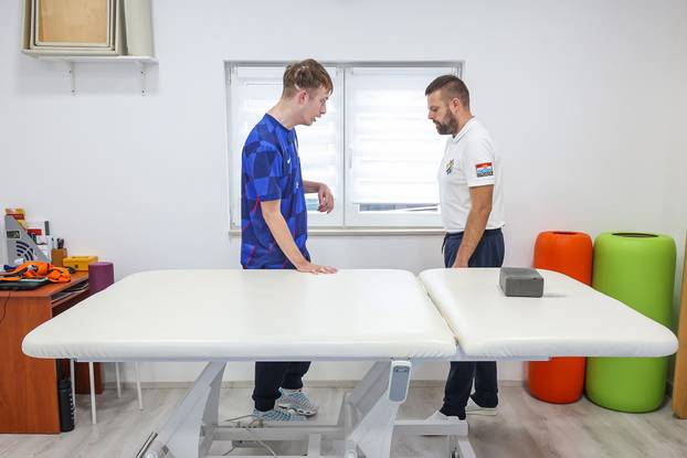 Zagreb: Ivan Šćepina i fizioterapeut Ante Lukas Stančin