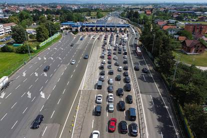 FOTO Kilometarske kolone kod Zagreba:  Gužve u smjeru mora