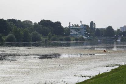 Zagreb: Veslačka staza na Jarunu prekrivena lopočima