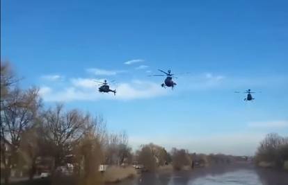 Vježbali letenje: Helikopteri Kiowa Warrior iznad Vinkovaca