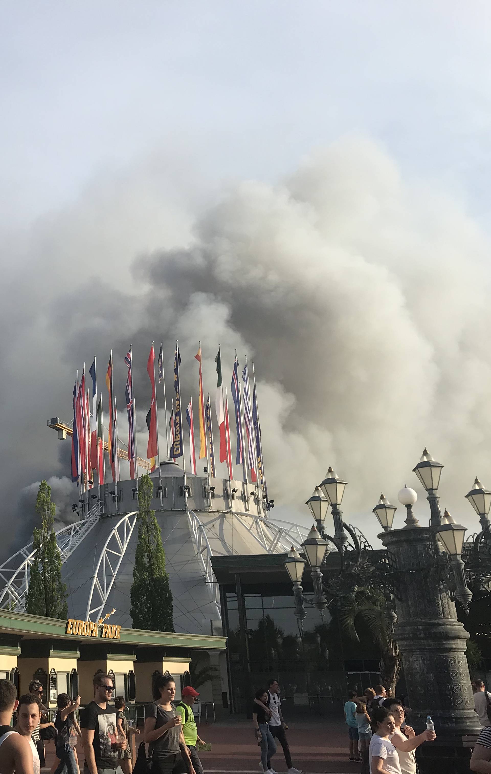 Major fire at Europa-Park Rust