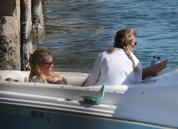 *EXCLUSIVE* Sydney Sweeney soaks up some sun during a boat ride with friends!