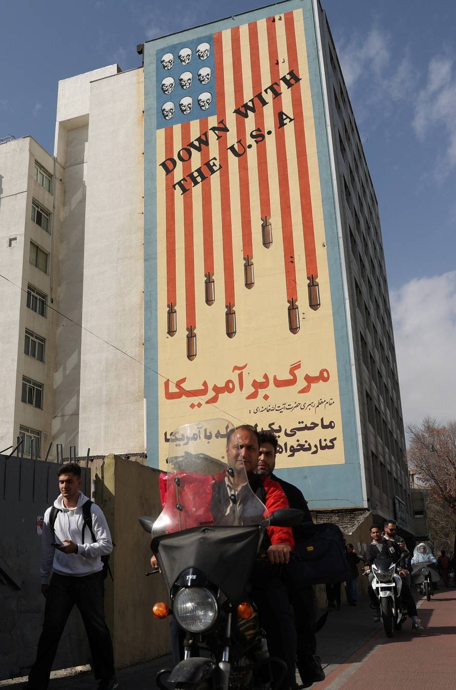 Aftermath of strike in Tehran