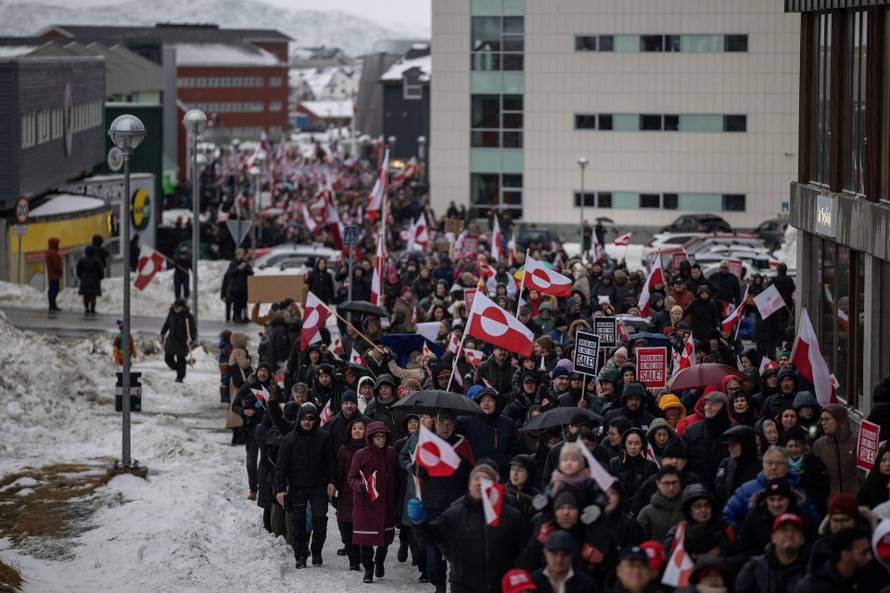 Protesters rally in Greenland against Trump annexation threat
