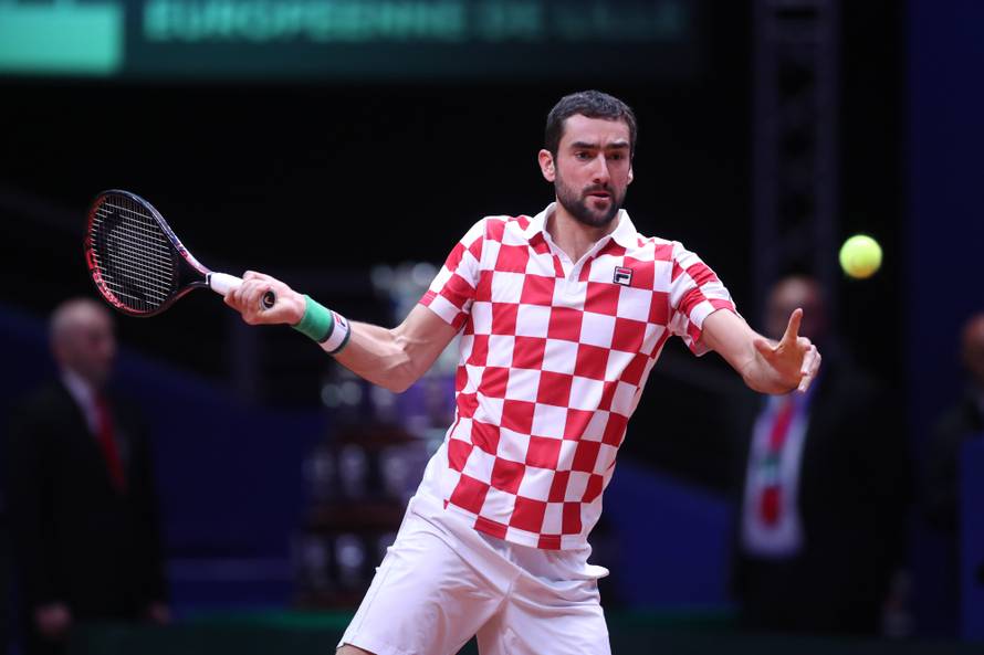 Lille: U 4. meÄu finala Davis Cupa sastali se Lucas Pouille i Marin ÄiliÄ