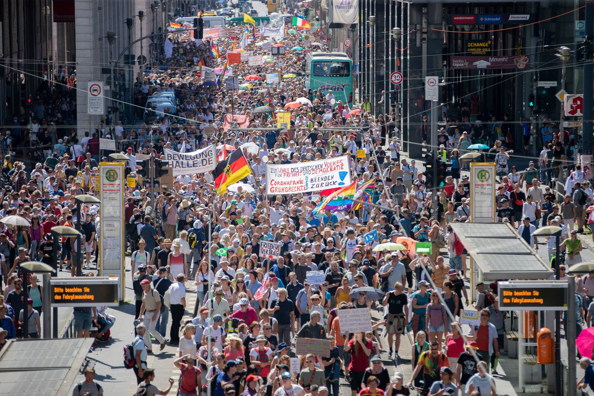 Demonstration against corona measures in Berlin