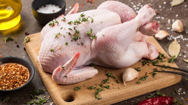 Fresh,Raw,Chicken,On,Cutting,Board,And,Spices,For,Cooking