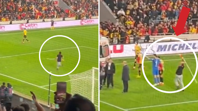 Kaos u Turskoj: Huligan ušao na teren i prebio golmana s korner zastavicom, završio je u bolnici