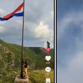 Muškarci privedeni za spuštanje hrvatske zastave kod Knina pušteni da se brane sa slobode