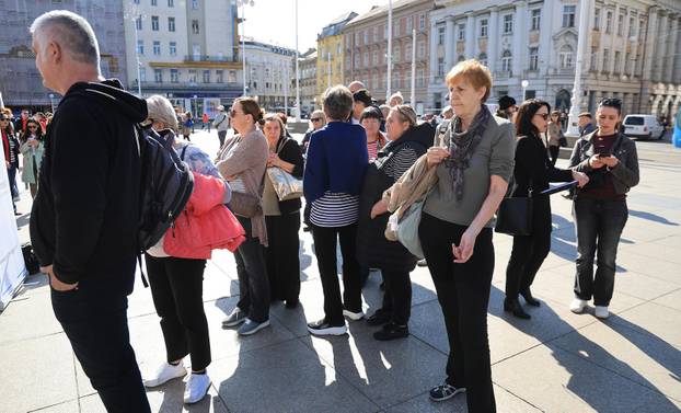 Zagreb: Obilježavanje Svjetskog dana zdravlja na Trgu bana Josipa Jelačića