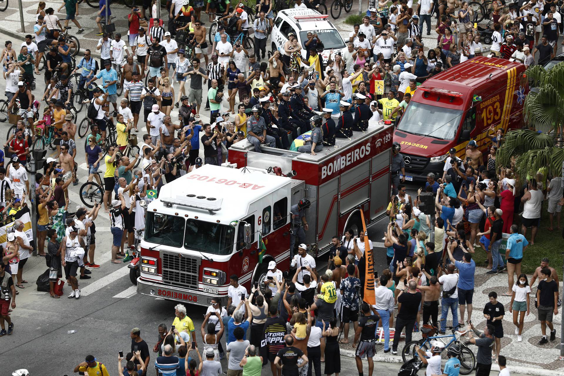 Death of Brazilian soccer legend Pele in Santos