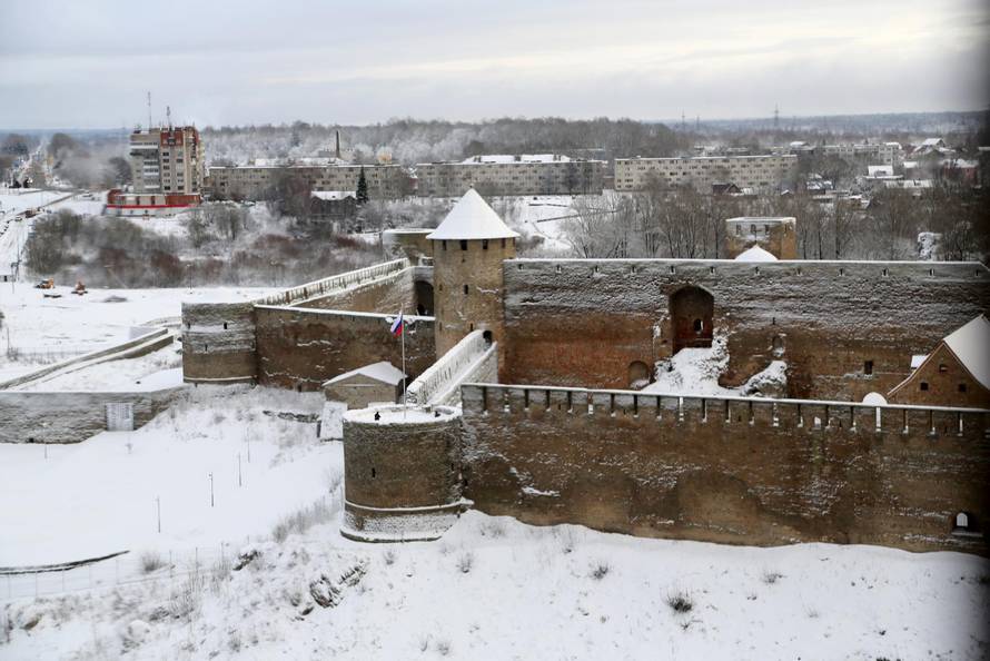 Estonian border with Russia