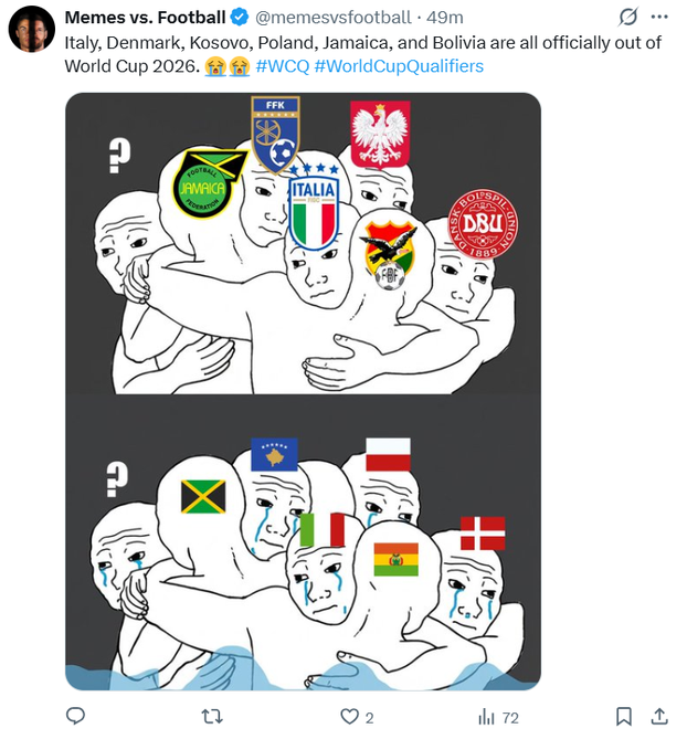 FOTO Društvene mreže pune su memova koji ismijavaju poraz Italije u Zenici: 'Pasta la vista!'