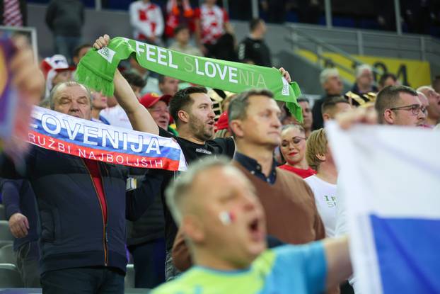 Navijači na utakmici IHF Svjetskog rukometnog prvenstva 2025., Egipat - Slovenija