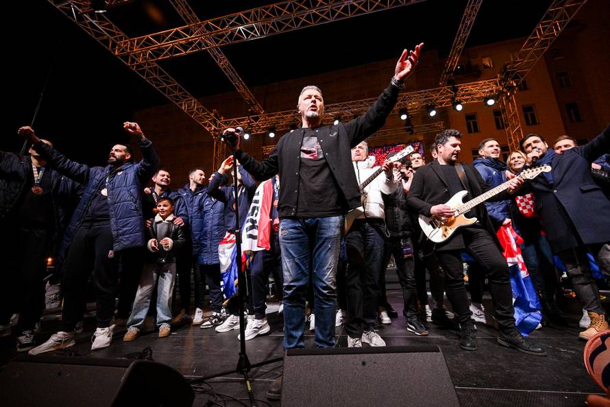 Zagreb: Svečani doček rukometnih reprezentativaca nakon osvojene bronce na Europskom prvenstvu