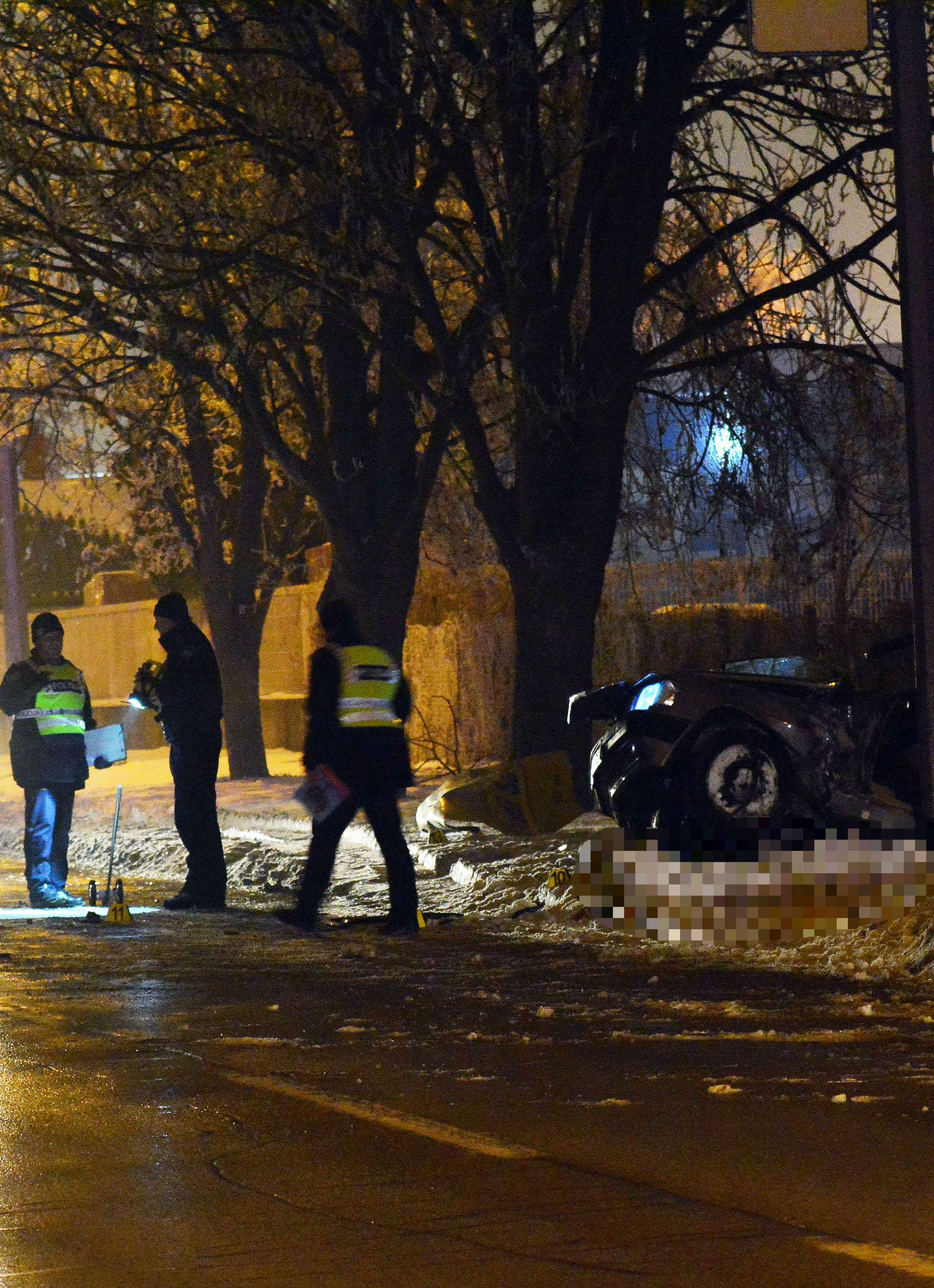 Još jedna smrt na cesti: Auto se od udarca skoro prepolovio