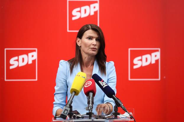 Zagreb: Konferencija kandidata za predsjednika SDP-a Peđe Grbina