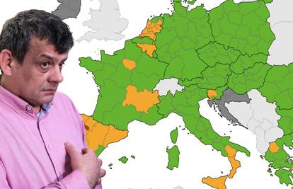 Umjesto u zelenom, Hrvatska na novoj karti  u 'sivoj zoni'