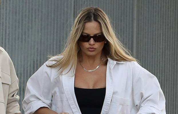 Margot Robbie Takes Her Newborn For A Walk In Los Angeles
