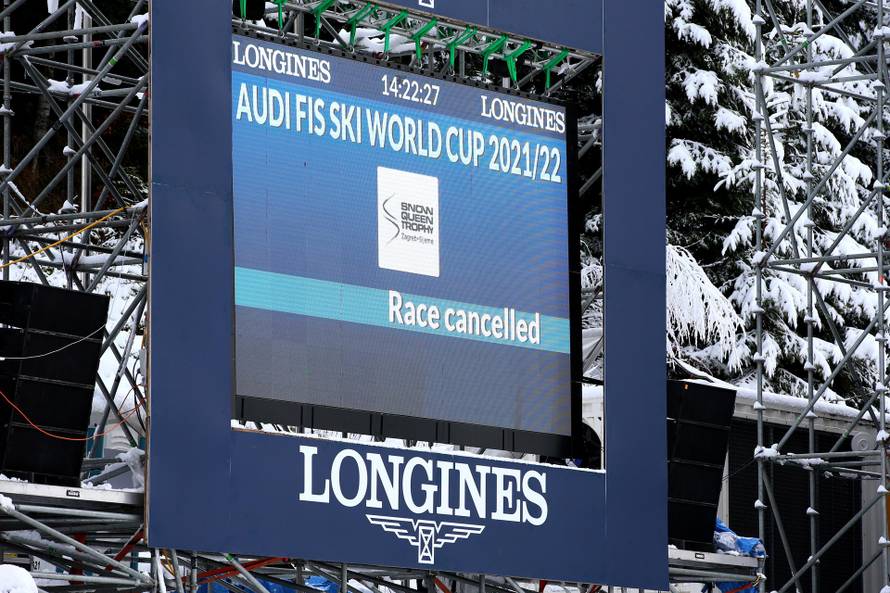 Zagreb: Nakon 19 vozača otkazana slalomska utrka na Sljemenu