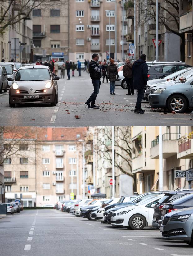 Peta godišnjica potresa: Kako je Zagreb izgledao na dan potresa, a kako izgleda danas