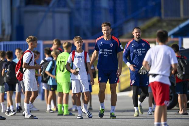 Zagreb: Trening nogometaša hrvatske nogometne reprezetacije