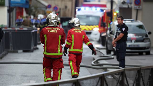 Gas explosion causes fire in central Paris