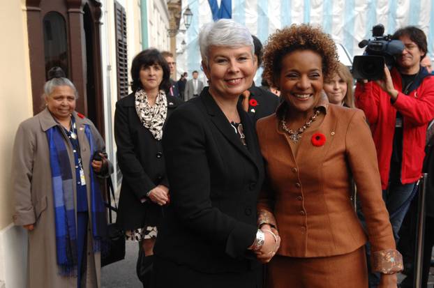 Zagreb: Jadranka Kosor primila kanadsku guvernerku Michelle Jean